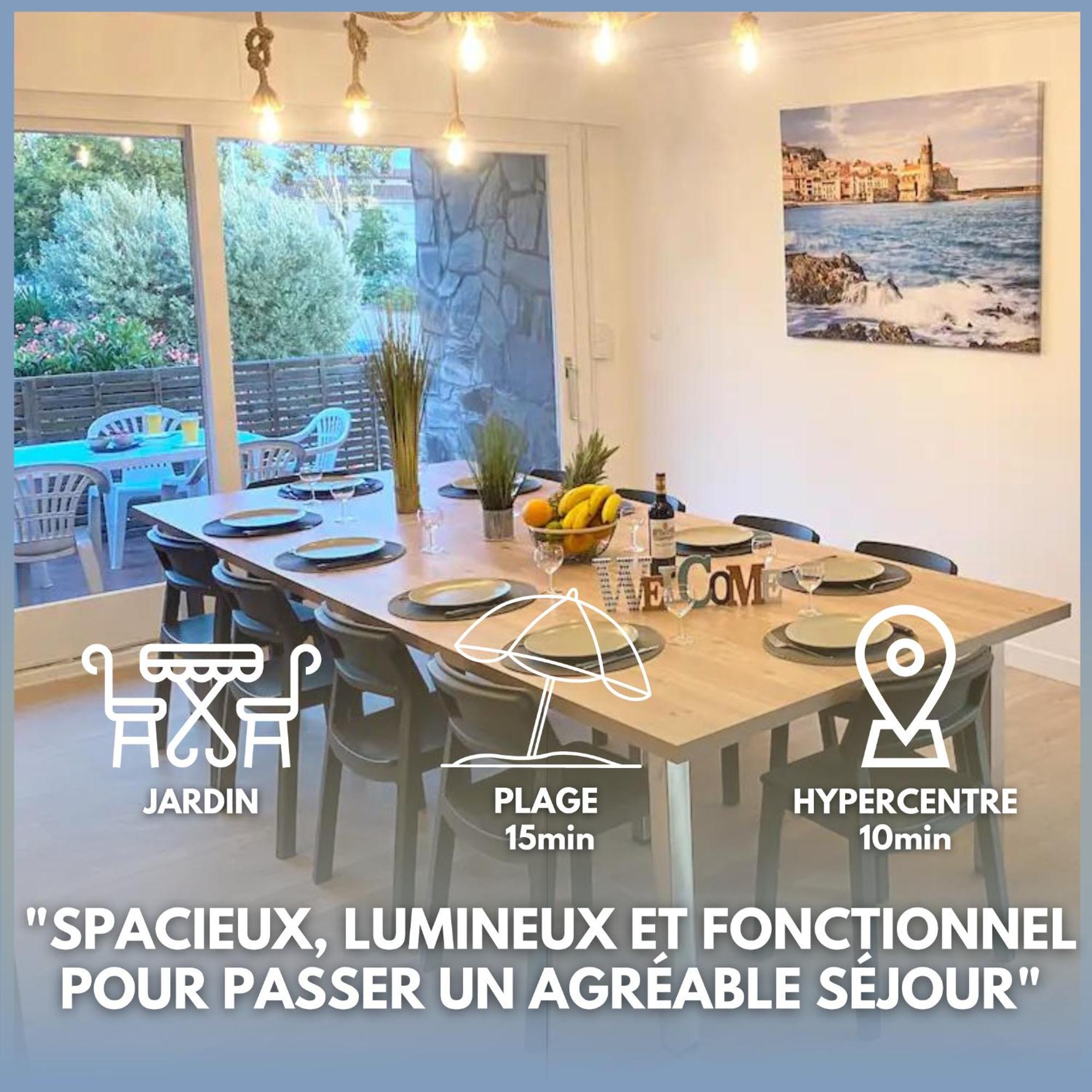 L'Artmonie - Climatise - Jardin - Centre-Ville - Plage Perpignan Exteriér fotografie